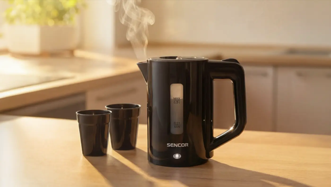 Cestovní rychlovarná konvice SENCOR SWK 155BK