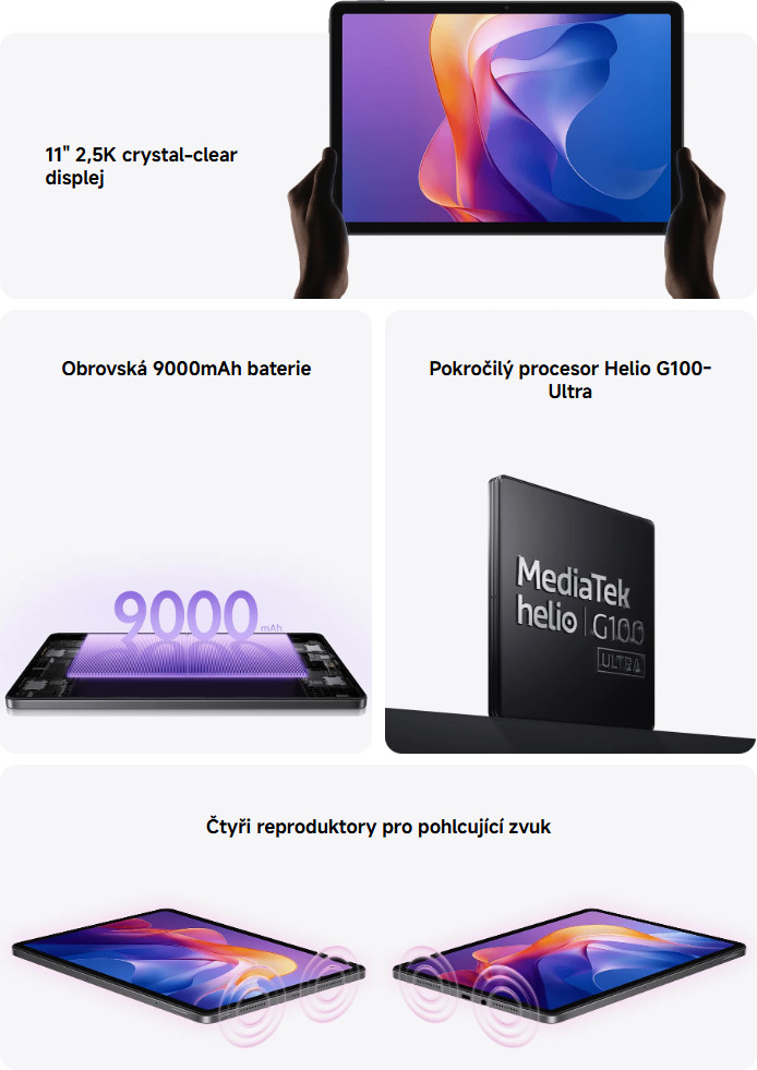 Tablet XIAOMI Redmi Pad 2 4GB128GB Graphite Gray